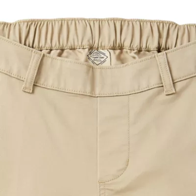 St. John's Bay Universal Wrinkle Free Easy Care Seated Mens Adaptive Easy-on + Easy-off Wear Classic Fit Flat Front Pant