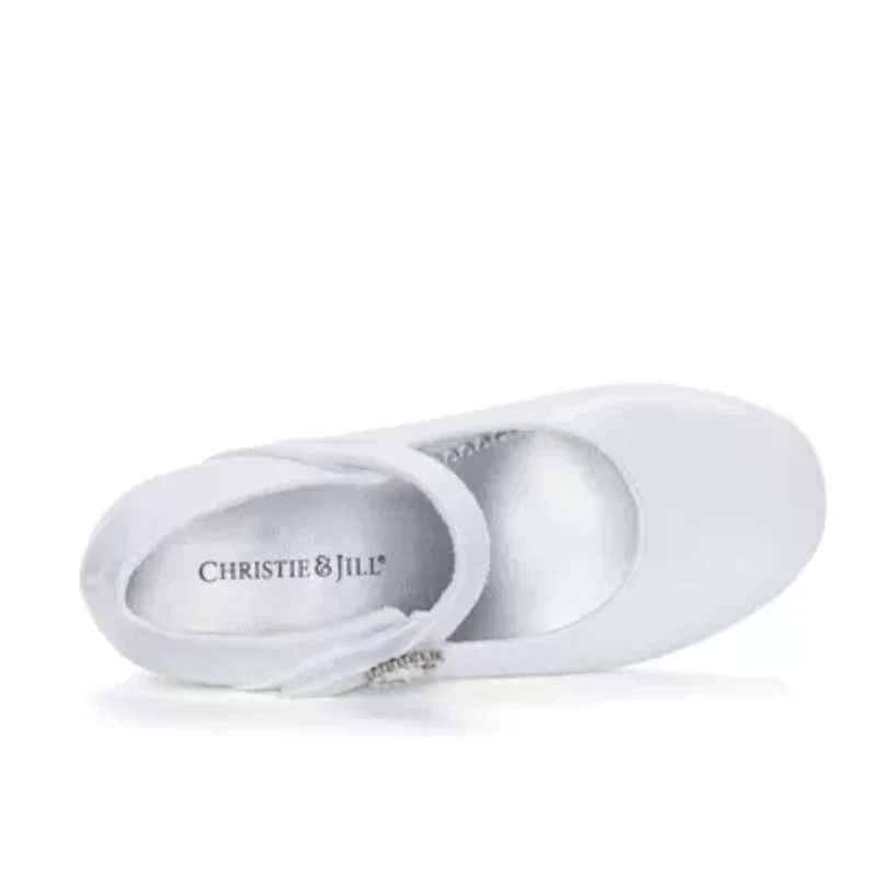 Christie & Jill Heart Little Big Kid Girls Round Mary Jane Shoes