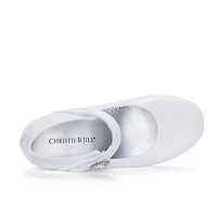 Christie & Jill Heart Little Big Kid Girls Round Mary Jane Shoes