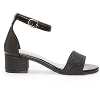 Christie & Jill Mallory Little Big Kid Girls Open Toe Block Heel Pumps