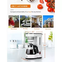 Commercial Chef Drip Coffee Maker with pour over cup