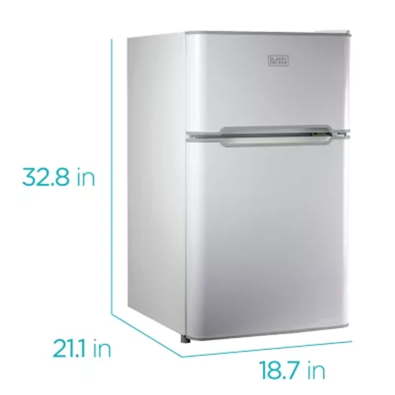 BLACK+DECKER 3.1 cu.ft.. 2 Door Ref/Freezer