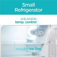 BLACK+DECKER 3.1 cu.ft.. 2 Door Ref/Freezer - Back