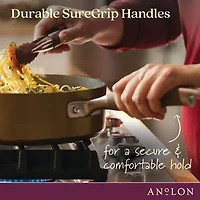 Anolon Advanced Home Hard Anodized 12.5" Divided Grill and Griddle Pan