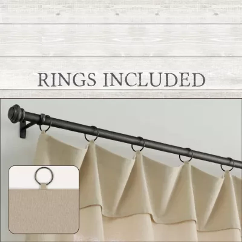 Mercantile Drop Cloth Ring Top Tailored Valance