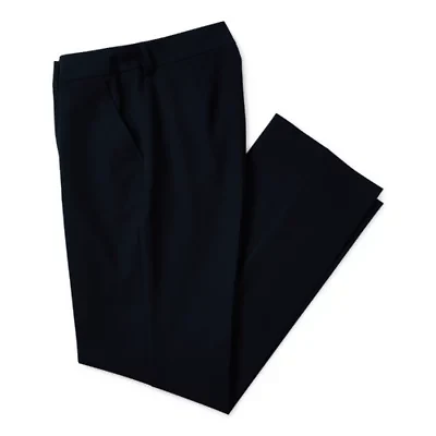Worthington Womens Adaptive Easy-on + Easy-off Straight Low Rise Trouser