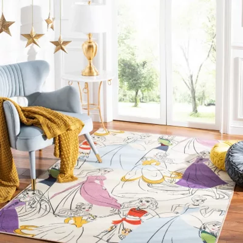 Disney Princess Collection Inspire Washable Indoor Rectangular Accent Rug