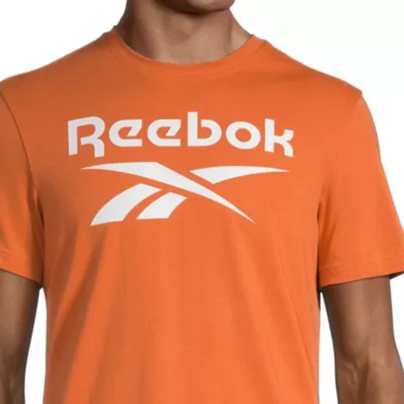 Reebok Mens Crew Neck Short Sleeve Regular Fit Graphic T-Shirt