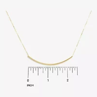 Made in Italy Womens 10K Gold 18 Inch Rolo Chain Necklace