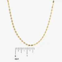 Made in Italy Womens 14K Gold 18 Inch Link Chain Necklace