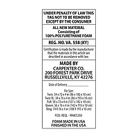 Isotonic® 4” 5-Zone Mattress Topper Featuring Isotonic®+ Memory Foam