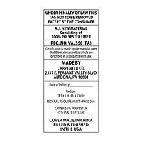 Comfort Necessities Bolster Pillow