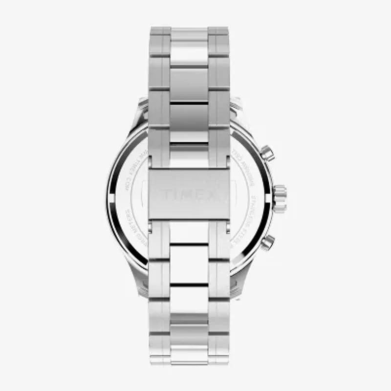 Timex Mens Silver Tone Stainless Steel Bracelet Watch Tw2y01400ji