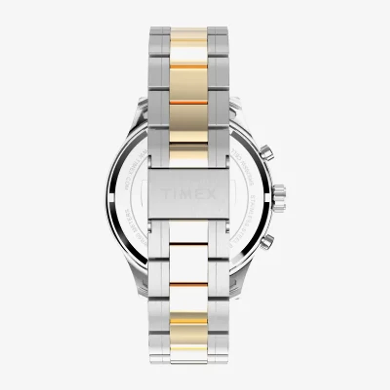 Timex Mens Two Tone Stainless Steel Bracelet Watch Tw2y01500ji