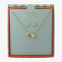 Bijoux Bar Delicates Womens Flower 2-pc. Jewelry Set