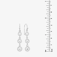 Silver Reflections Womens Pure Silver Over Brass Ball Drop Earrings