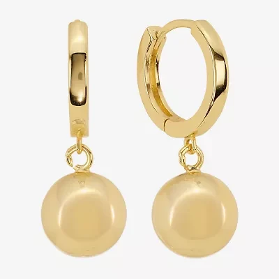 Silver Reflections Womens 14K Gold Over Brass Ball Drop Earrings