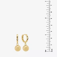 Silver Reflections Womens 14K Gold Over Brass Ball Drop Earrings