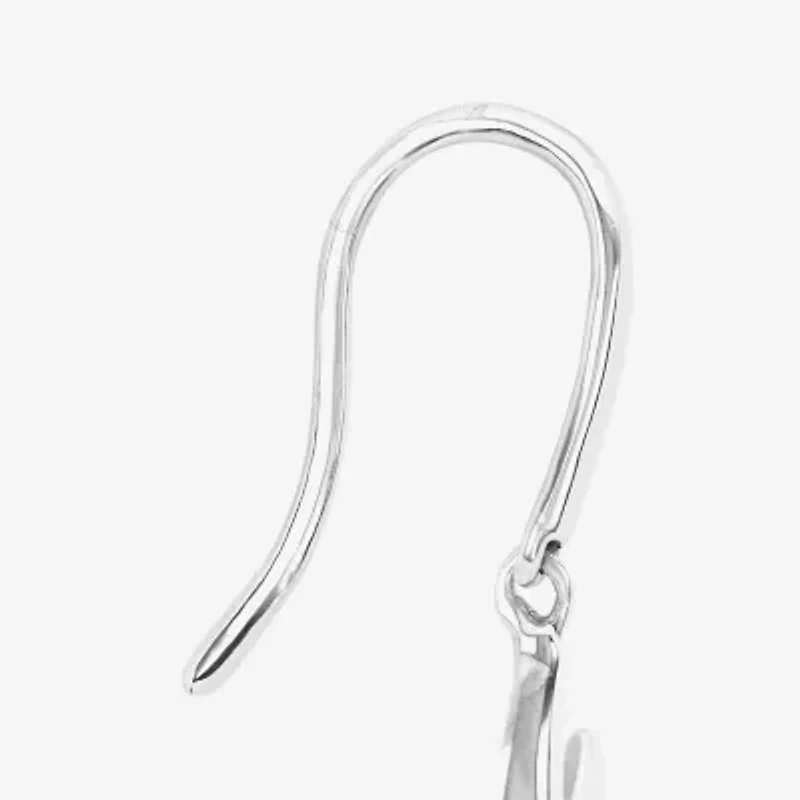Silver Reflections Starfish Womens Pure Silver Over Brass Drop Earrings