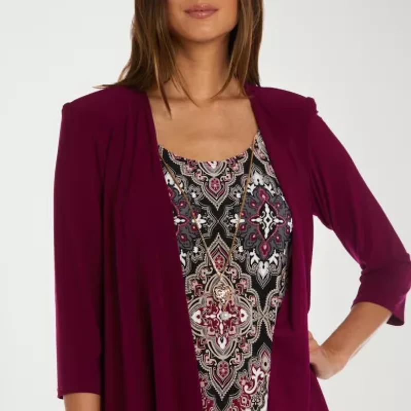 R & M Richards Womens Jacket Dress