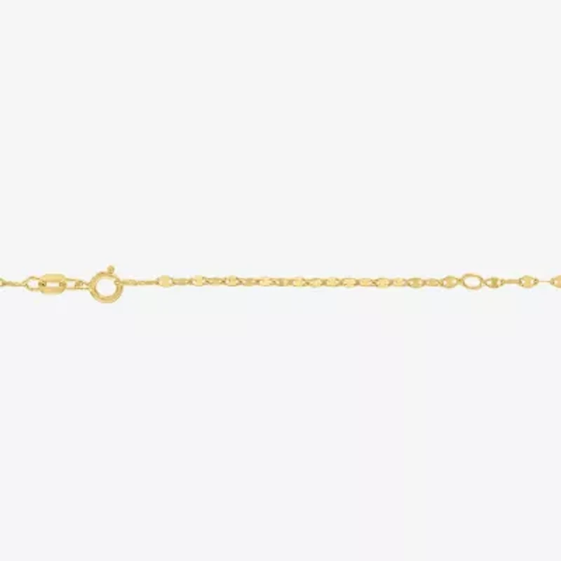 (G-H / I1-12) "Mom" Womens 1/3 CT. T.W. Lab Grown White Diamond 10K Gold Heart 16 Inch Pendant Necklace