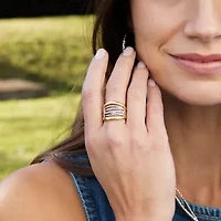 Silpada Womens 16.5MM Sterling Silver Band