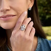 Silpada Womens Sterling Silver Cocktail Ring