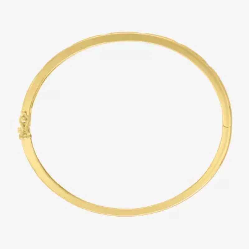 Diamond Addiction (G-H / I1-I2) 1/10 CT. T.W. Lab Grown White Sterling Silver or 14K Gold Over Bangle Bracelet