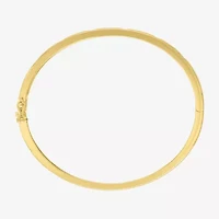 Diamond Addiction (G-H / I1-I2) 1/10 CT. T.W. Lab Grown White Sterling Silver or 14K Gold Over Bangle Bracelet