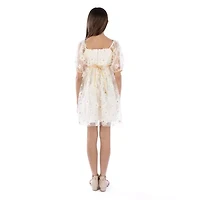 Speechless Little & Big Kid Girls Elbow Sleeve Puffed Babydoll Dress