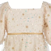 Speechless Little & Big Kid Girls Elbow Sleeve Puffed Babydoll Dress