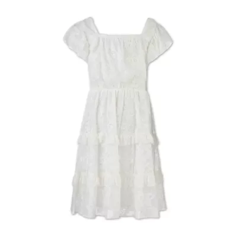 Speechless Big Kid Girls Short Sleeve A-Line Dress