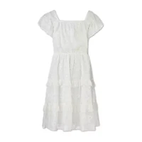 Speechless Big Kid Girls Short Sleeve A-Line Dress