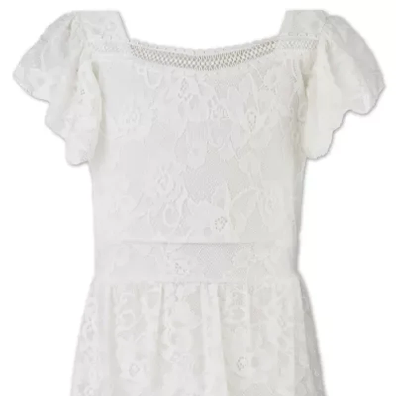 Speechless Big Kid Girls Short Sleeve A-Line Dress