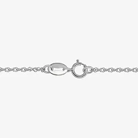 "Mom" Womens Sterling Silver 18 Inch Locket Necklace