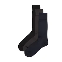Stafford Microfiber Mens 3 Pair Big and Tall Crew Socks