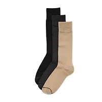 Stafford Super Soft Lux Mens 3 Pair Big and Tall Crew Socks
