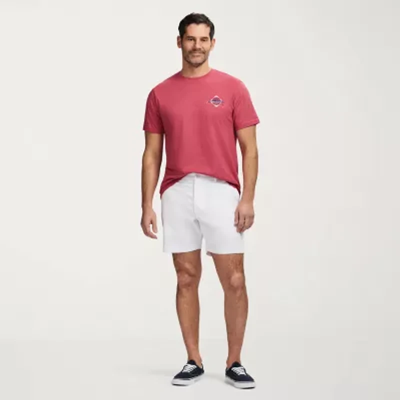 IZOD Saltwater Mens 7" Stretch Fabric Chino Short