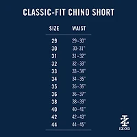IZOD Saltwater Mens 7" Stretch Fabric Chino Short