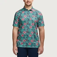 IZOD Sunshield Performance Big and Tall Mens Classic Fit Short Sleeve Polo Shirt