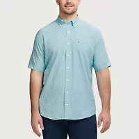 IZOD Breeze Mens Short Sleeve Classic Fit Stretch Fabric Big and Tall Button-Down Shirt
