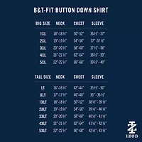 IZOD Mens Short Sleeve Classic Fit Stretch Fabric Big and Tall Button-Down Shirt