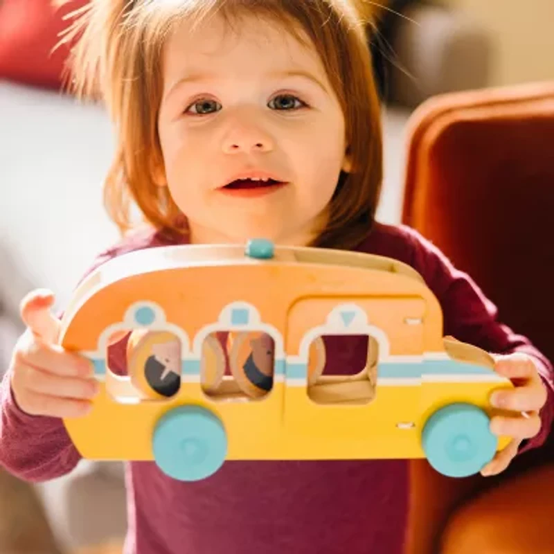 Melissa & Doug Go Tots Roll & Ride Bus Interactive Toy