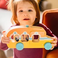 Melissa & Doug Go Tots Roll & Ride Bus Interactive Toy