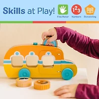 Melissa & Doug Go Tots Roll & Ride Bus Interactive Toy