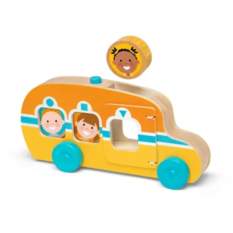 Melissa & Doug Go Tots Roll & Ride Bus Interactive Toy