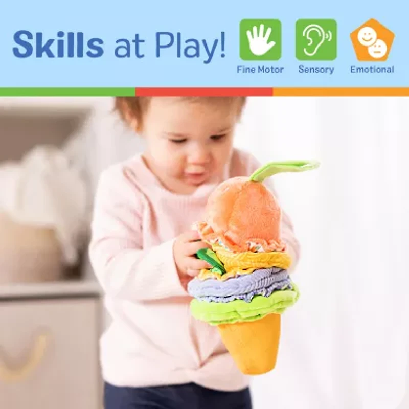 Melissa & Doug Ice Cream Take-Along Pull Toy Interactive Toy