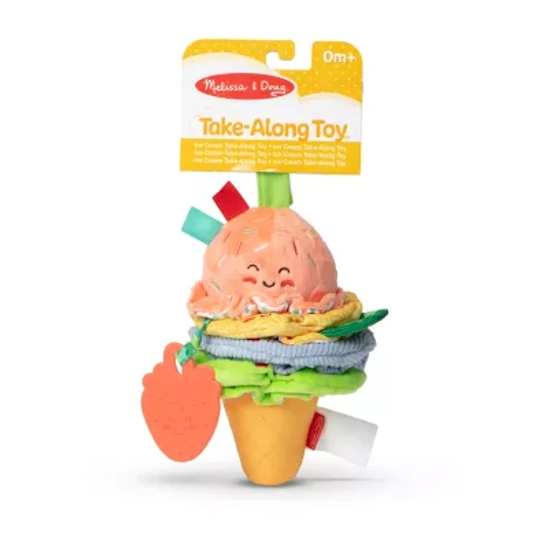 Melissa & Doug Ice Cream Take-Along Pull Toy Interactive Toy