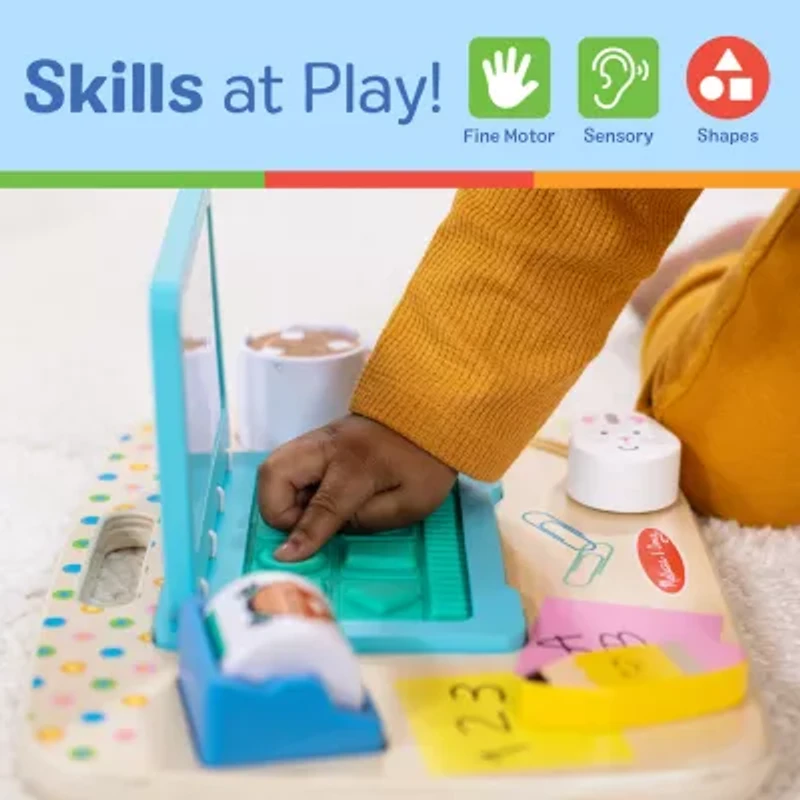 Melissa & Doug Work & Play Desktop Activity Board Interactive Toy