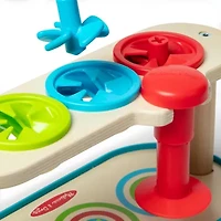 Melissa & Doug Match & Push Spinning Tops Interactive Toy